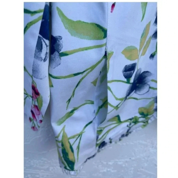 Chicos Womens Long Sleeve Printed Floral Jacket Sz 2 - Picture 6 of 11